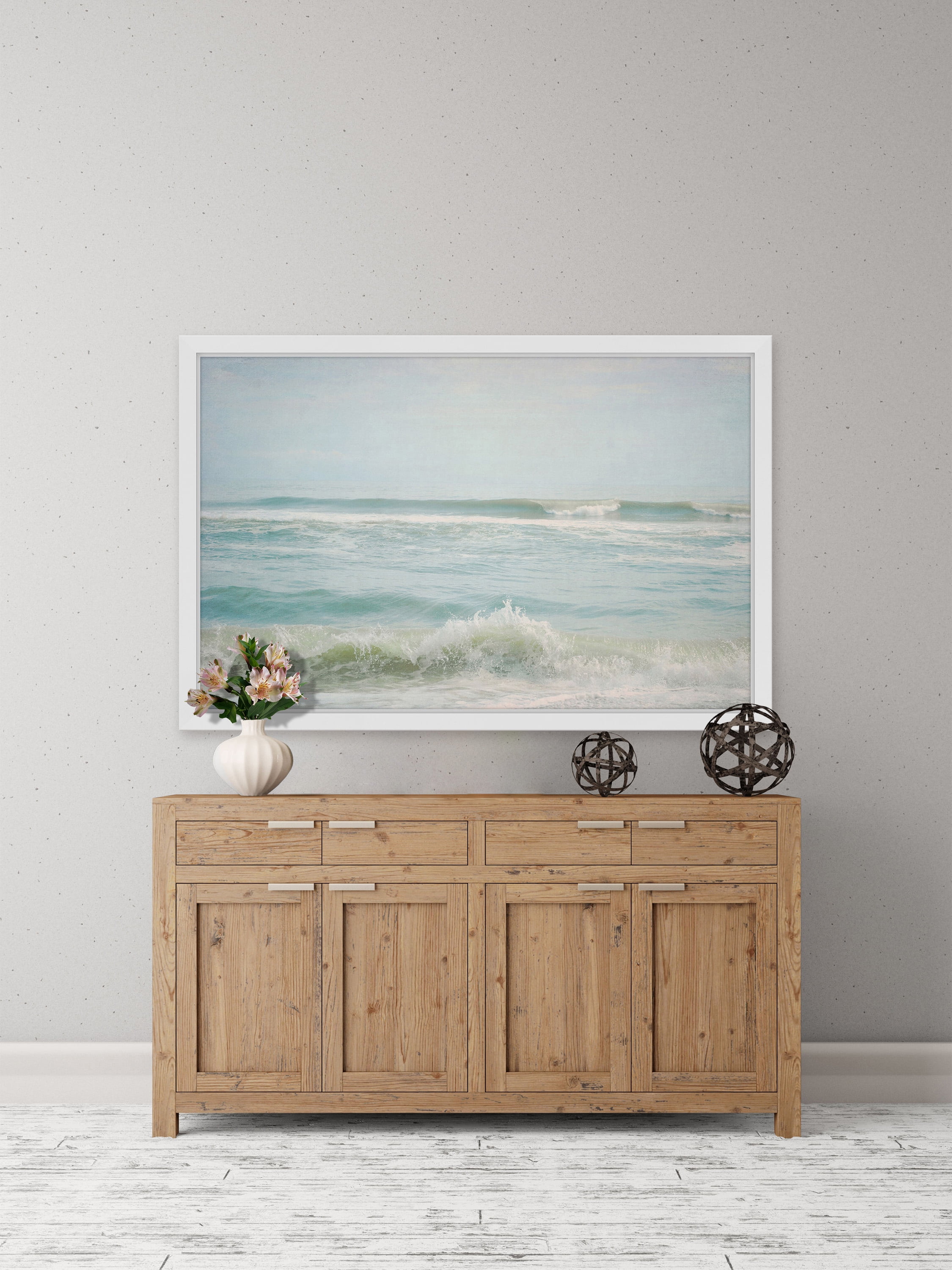 "By the Sea" Framed Painting Print