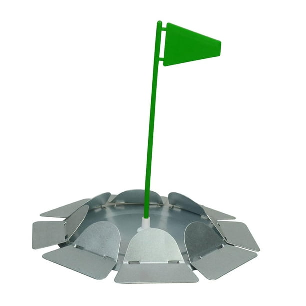 Palo de bandera de golf para practicar putting, suministros de golf para garaje, interior y exterior Bandera verde