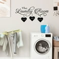 thumbnail image 3 of LMTODLFG The Laundry Room Loads of Fun Vinyl Wall Decal Quote - Removable Sticker for Home Decor, Laundry Room, Living Room, or Bathroom Wall Decor 22.4" x 11", 3 of 6