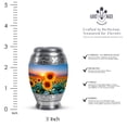thumbnail image 2 of Sunflower Keepsake Urn For Ash Adult Male, 3-inch Sunset Mini Funeral Urn For Ashes For Women, Small Blue Cremationurns For Adult Ashes Women And Men, 2 of 7