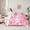 Pink, variant on Castle Fairy Leopard Print 7pcs Bedding Comforter Set,Pink Bow Queen Bedding Sets Super Cozy,Gradient Ombre Queen Sheet Sets,Ultra Soft Kawaii Home Decor