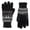 Black, variant on Women’s Chenille Snowflake Gloves (Black, OS) - 30423
