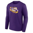 thumbnail image 2 of Men's Purple LSU Tigers Logo Long Sleeve T-Shirt, 2 of 3