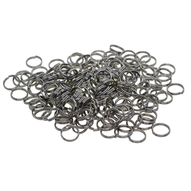 500 Piezas de Anillos Partidos , Conectores de para Lámparas de , Cortina Guirnaldas de Cristal, Collare Llave Arete , Plata, 8mm 8 mm BLESIY Anillo partido Llaveros