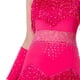 thumbnail image 4 of Vestido de baile latino con lentejuelas y flecos para mujer para club Color rojo rosa L, 4 of 8
