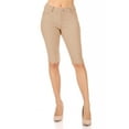thumbnail image 2 of Women's Stay Comfortable and Stylish in Casual Solid Stretchy Bermuda City Shorts, 2 of 5