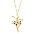 thumbnail image 1 of Collier Petite Fille Collier Pendentif Danseuse Ballet Cadeau Récital pour Enseignant, 1 of 5