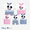 COLOREDSTRIPES, variant on Disney Mickey Mouse Short Sleeve T-shirt Family Matching Graphic Tee for Men Women Toddler Kids Unisex Tops
