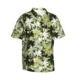 thumbnail image 2 of Balery Hawaii Palms Print Men's Hawaiian Shirts Short Sleeve Beach Shirt Relaxed Fit Vacation Button Down Shirts-Large, 2 of 9