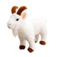thumbnail image 4 of Peluche de animal, compañero de juegos, ligero, realista, suave, lindo, creativo, de oveja. Blanco, 4 of 9