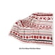 thumbnail image 3 of Christmas Deer Bells Geometric Print Double Thickened Bedroom Sofa Cover Blanket, 3 of 7
