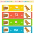 thumbnail image 3 of Almohada de felpa Dino Nuggets Tyran Rex Dinosaur Chicken, 3 of 8