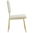 thumbnail image 4 of Modway Ponder 19" Modern Velvet Polyester Dining Side Chair in Ivory (Set of 2), 4 of 6