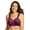 Deep Claret, variant on Women's Plus Size Front Close Wireless Gel Strap Bra