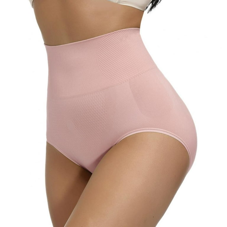 Solid Color Abdomen Hips Fat Burning Body Sculpting Panties Women Seamless  High Waist Underwear 