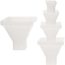 KONTONTY DIY Pyramid Mold Kontonty Durable White Silicone for Ornament Casting