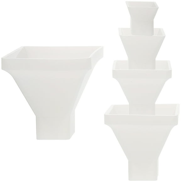 KONTONTY DIY Pyramid Mold Kontonty Durable White Silicone for Ornament Casting