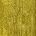 thumbnail image 1 of Ahgly Company Indoor Square Oriental Yellow Industrial Area Rugs, 4' Square, 1 of 4