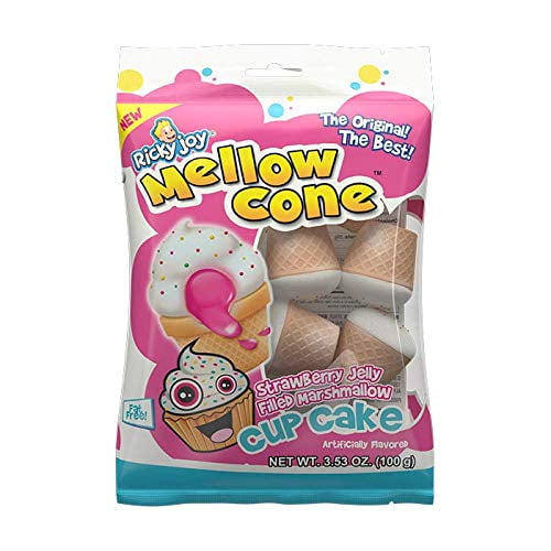 Mellow Cone jelly filled marshmallow cones Strawberry ,Blueberry, S