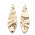 thumbnail image 2 of 5pc Eco-Friendly Iron Big Pendants Bumpy Teardrop Cadmium Light Gold Free & Nickel Free & Lead Free 57.5x18.5x4.5mm Hole: 1.4mm, 2 of 2
