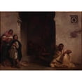 thumbnail image 2 of Eugène Delacroix 24x18 Black Ornate Framed Double Matted Museum Art Print Titled: Street in Meknes&nbsp; (1832), 2 of 5