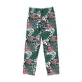 thumbnail image 4 of Goofa Tropical Leaves Printed Soft Pajama Pants for Men, Wide Leg Comfy Casual Lounge Yoga Pants-XX-Large, 4 of 9