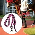 thumbnail image 6 of Miulika Horse Lead Rope Braided Horse Leash Rope Equestrian Lead Rope Attach to Halter or Harness Horse Leading Rope with Bolt Snap 2m Pink and Black, 6 of 9