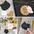 thumbnail image 4 of 200PCS 8 Designs Kraft Paper Gift Wrapping Tag Blank Writable Tag Craft Hang Tag Display Labels with 20 Meters of Paper String for Card Making Wedding Birthday Party Bookmark Christmas (Daisy), 4 of 6