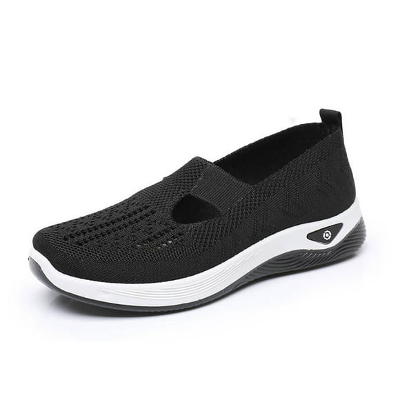 Women's Casual Shoes - Womens Casual Dress Shoes Womens Shoes Casual Wedges Autumn And Winter Soft Casual Slip on Shoes for Women with Arch Support High Top Casual Shoes for Women Soled On