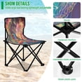 thumbnail image 4 of BZSMCE Camping Chairs Modern Luminous Hummingbird Magic Pattern Folding chair, 4 of 8