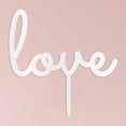 thumbnail image 2 of Wedding Star 9846-08 Love Acrylic White Cake Topper, 2 of 2