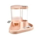 thumbnail image 4 of Juego de dispensador de agua y comida para mascotas integrado y práctico para alimentar a su gato. Rosa, 4 of 9