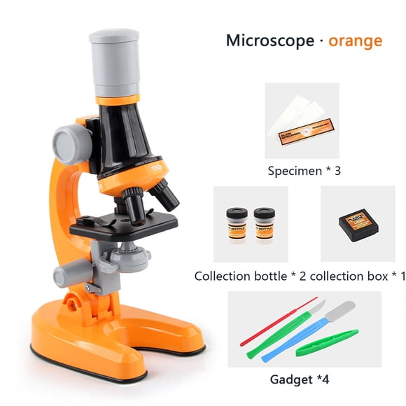 Éducation de la Petite Enfance Science Biologique HD 100X 600X 1200X Jouet Microscope École Primaire Équipement Expérimental pour Enfants