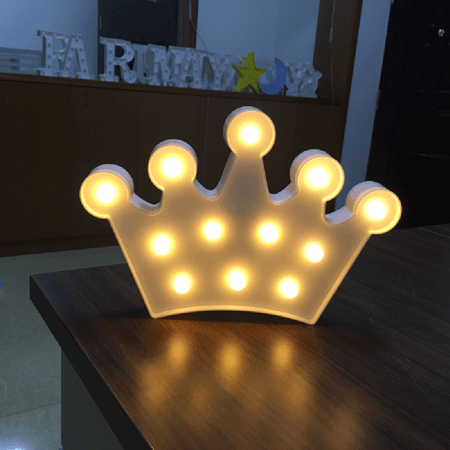 

Hot Sale! Mbxmh Little Night Light Decorative Night Light Led Energy Saving Night Light Crown White Crown Alphabet Lights Led Light Up White Plastic Letters Standing Hanging 1 Decorative Light