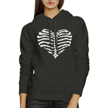 Skeleton Heart Unisex Graphic Hoodie Pullover Fleece For Halloween