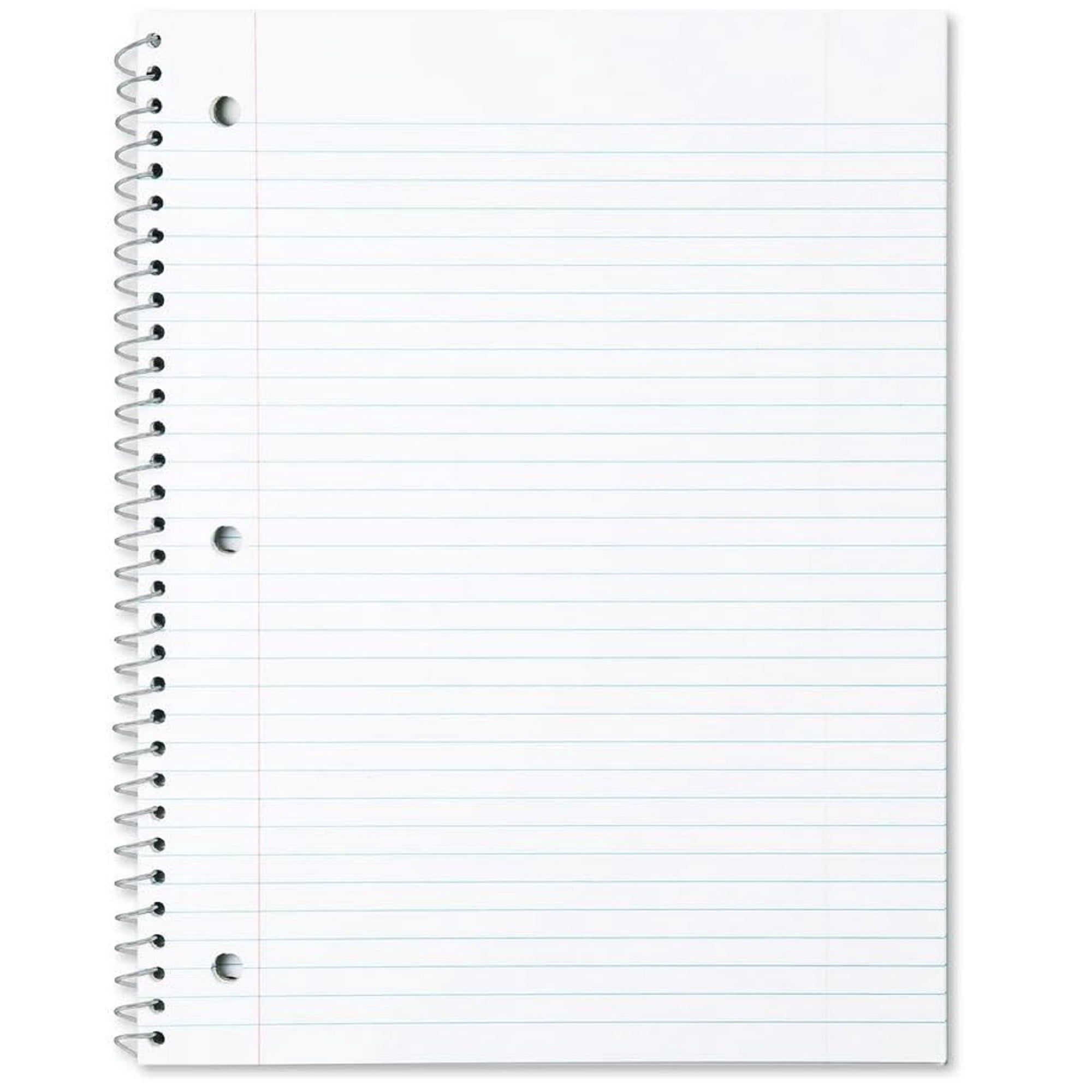 20 Pack of Bulk Wholesale 3 Subject 120 Sheet Wide Ruled Lined Spiral Notebooks in Assorted Colors