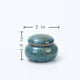 thumbnail image 2 of Small Urn For Ashes - 1.6 Handicrafted Urn - Tiny Keepsake Urns - Mini Urn Of Ceramic - Hold 1.2 Cubic Inches Of Ashes (blue) (blue), 2 of 5
