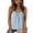 Light Blue, variant on Summer Tank Tops for Women Pleated Spaghetti Strap Camisole Loose Fit Casual Scoop Neck Sleeveless Shirts White