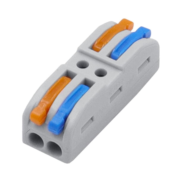 3uds. Bloque de terminales de conectores de cable de cableado rápido Mini de 20 piezas para cableado (D2-2M)