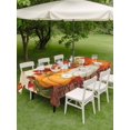 thumbnail image 3 of Outdoor Tablecloth with Umbrella Hole and Zipper, Thanksgiving Orange Pumpkins Rectangle Table Cloth 60x120 Inch Waterproof Tablecloth, Fall Leaves Autumn Rustic Picnic Table Cover for Patio Camping, 3 of 7