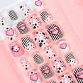 thumbnail image 5 of 24PCS NEW Fshion Reusable Nails Art Detachable Fake Nails Press on Nails Full Cover False Nail Tips 11, 5 of 8