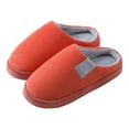 thumbnail image 1 of Minnieouse Zapatilla de algodón para mujer y hombre, zapatos coloridos para interiores, parte inferior gruesa, accesorios de ropa, artículos Calzado Naranja 38-39, 1 of 6