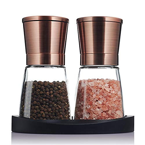 Traycon Salt And Pepper Grinder Set (2 Pc.) Copper Colored Stainless