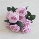 thumbnail image 1 of Ramo de rosas de simulación de 10 piezas, flores decorativas para bodas, adornos para el hogar, ramo de rosas de simulación, guía de ruta, 1 of 6