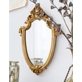 thumbnail image 2 of 11.6 x 9 Inch Very Small Decorative Wall Mirror Gold Shield Shape(gold), 2 of 7