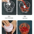thumbnail image 4 of CC TOY Mini Garlic Press Vegetable Chopper Masher Machine USB Kitchen Gadgets, 4 of 6