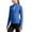 Blue, variant on Kids Girls Horse Riding Shirts Long Sleeve Half Zip Athletic Shirt for Equestrian Show Outdoor Cycling Jacket Pink 4