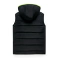 thumbnail image 2 of Ikevan Men'S Autumn Winter Zipper Pure Color Waistcoat Vest Top Hooded Coat Green M, 2 of 6
