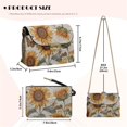 thumbnail image 7 of KUIFORTI Sunflower Crossbody Bags for Women Fashion Functional Lightweight Medium Shoulder Handbags Portability Purse Shoulder Bags with Chain Strap for Concerts, 7 of 7