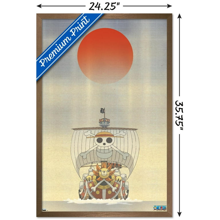 One Piece - The Thousand Sunny Artistic Wall Poster, 22.375